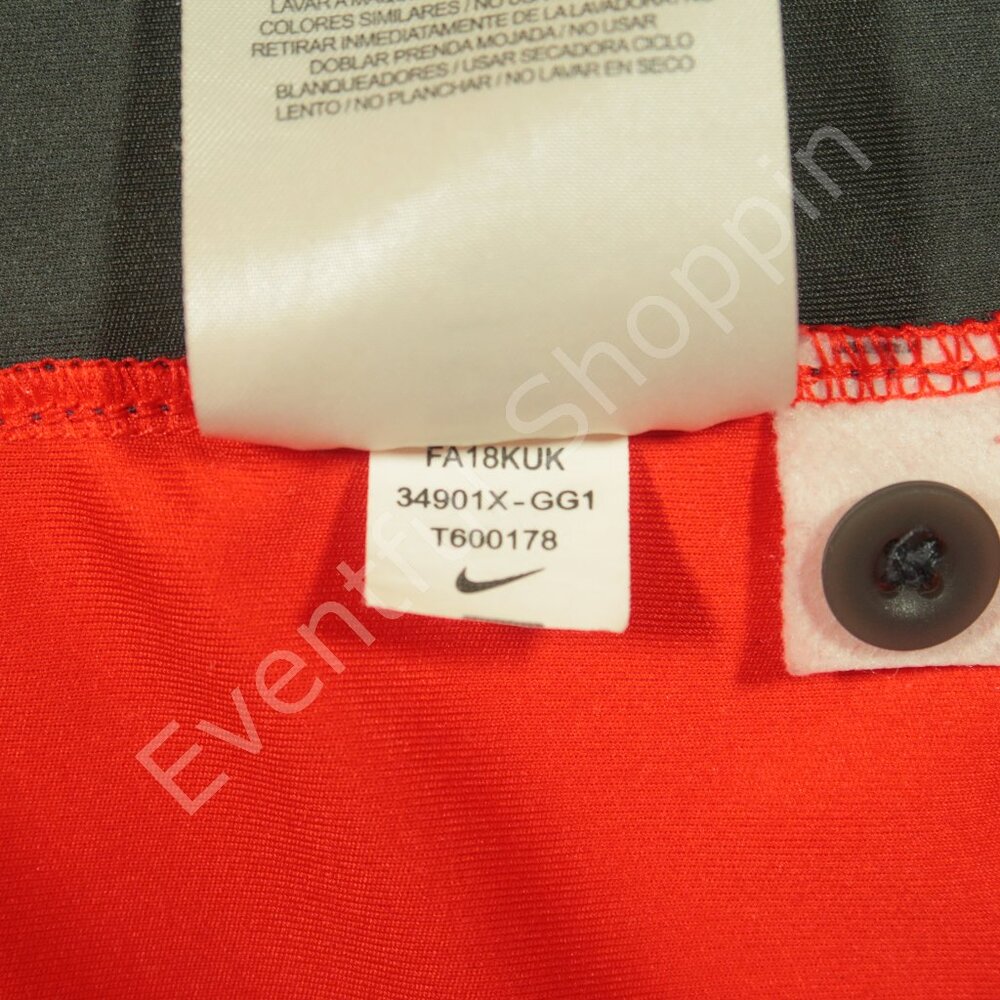 Nike Georgia Bulldogs Polo Shirt Mens L Red Gray Short Sleeve Sideline - Picture 8 of 8